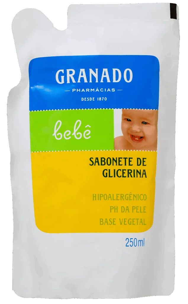 granado bebe glicerina sabonete liquido refil 250ml