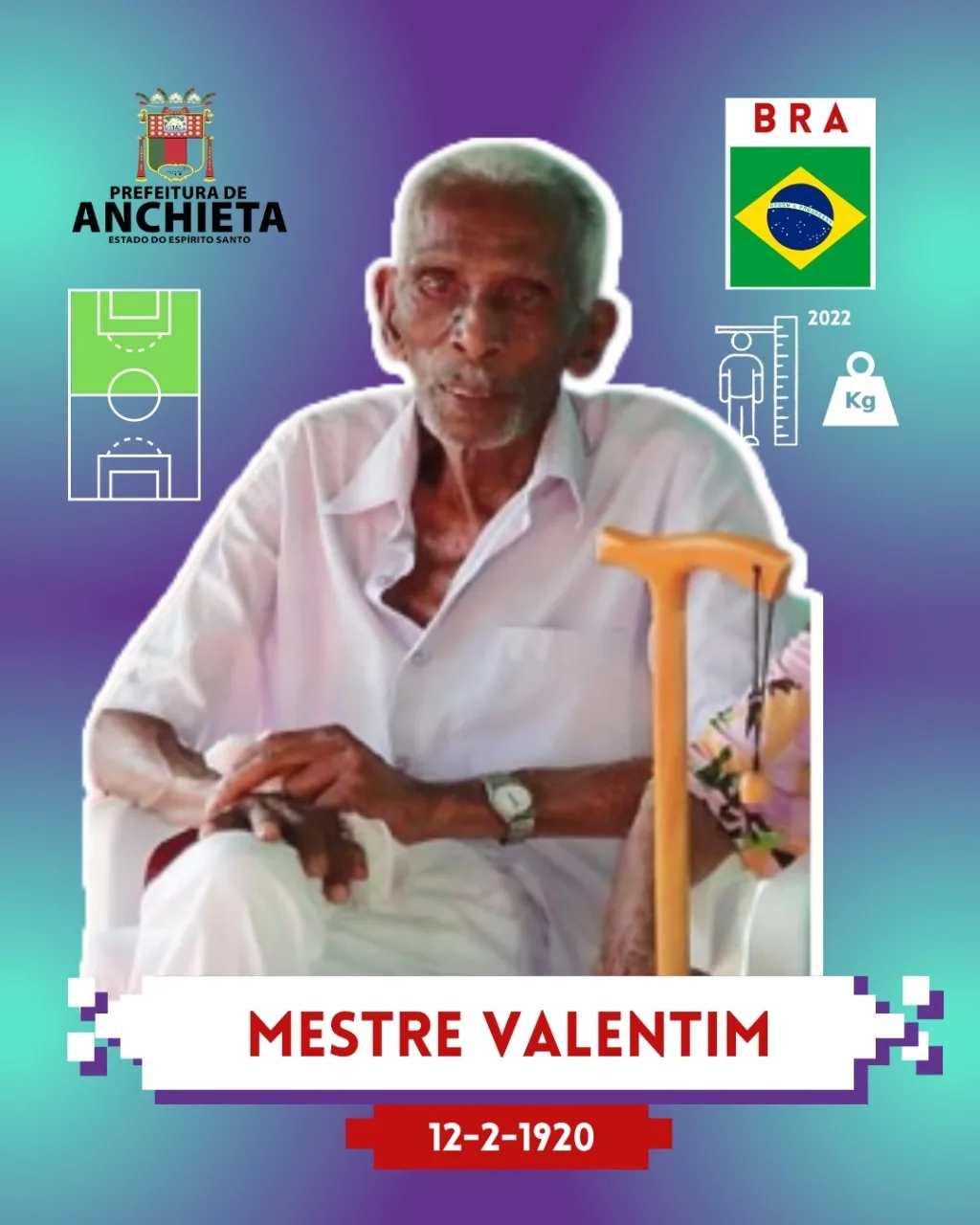 Professora Núbia Barcelos álbum de figurinhas da Copa Antirracista Anchieta