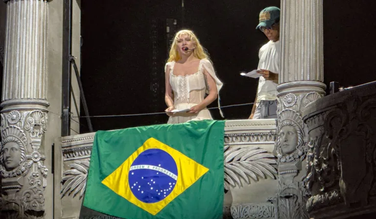 Lady Gaga se declarou para os fãs brasileiros (Foto: Eduardo Valente/Ishoot/Estadão Conteúdo)