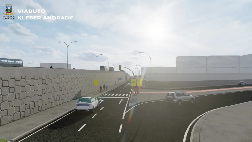Obras do viaduto Mário Gurgel