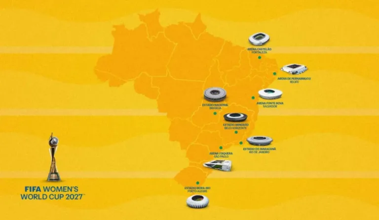 Fifa anunciou as oito cidades-sede da Copa do Mundo Feminina de 2027, no Brasil. Foto: Divulgação/ Fifa