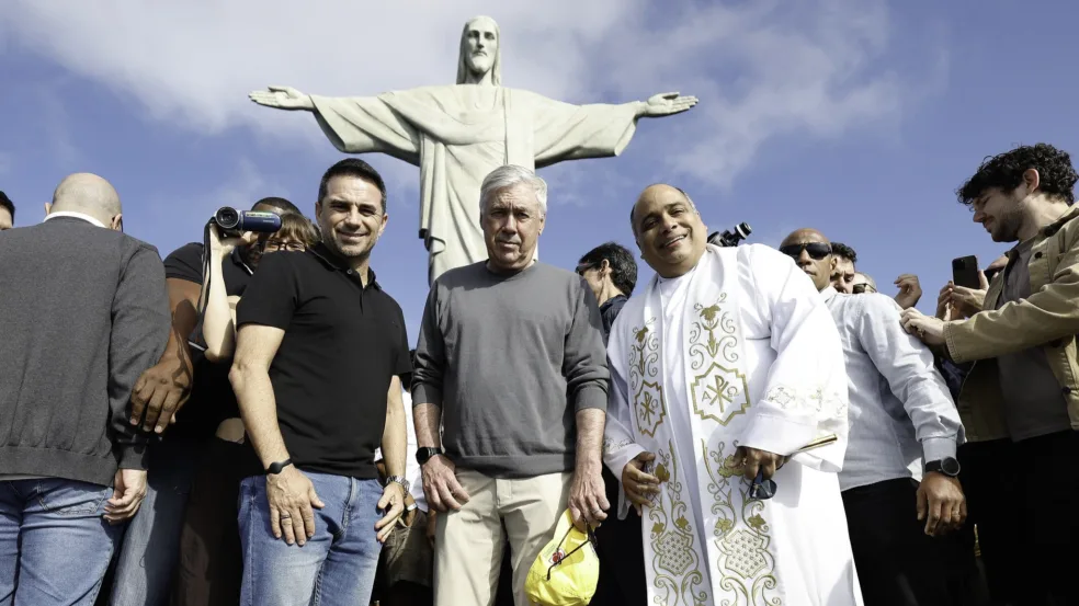 Carlo Ancelotti visita o Cristo Redentor. 31/05/2025 Carlo Ancelotti visita o Cristo Redentor. 31/05/2025