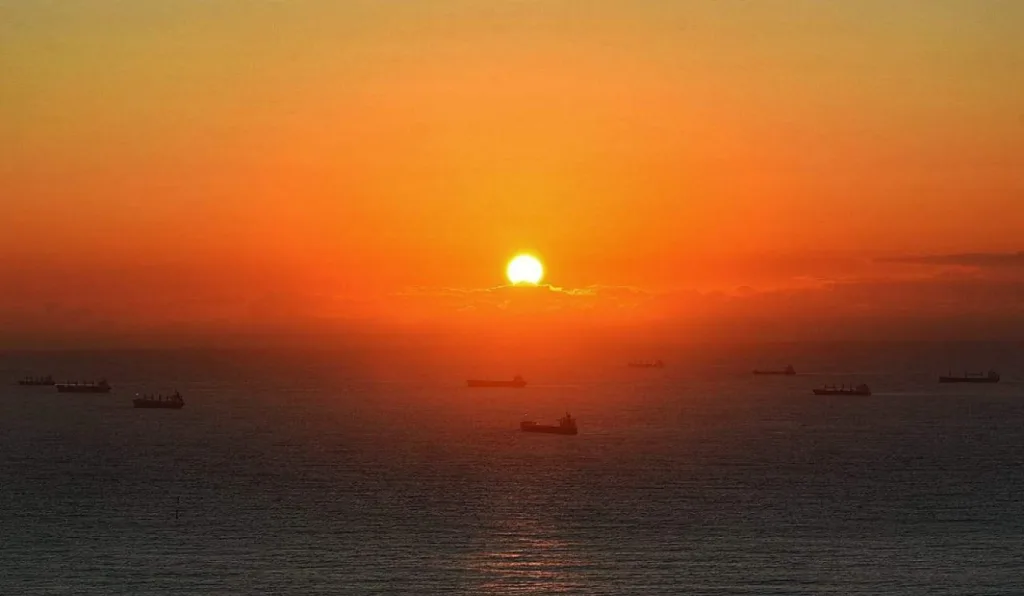 Pôr do sol no Morro do Moreno