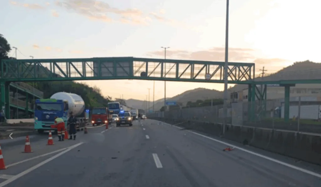 Acidente com morte na BR-262, em Viana