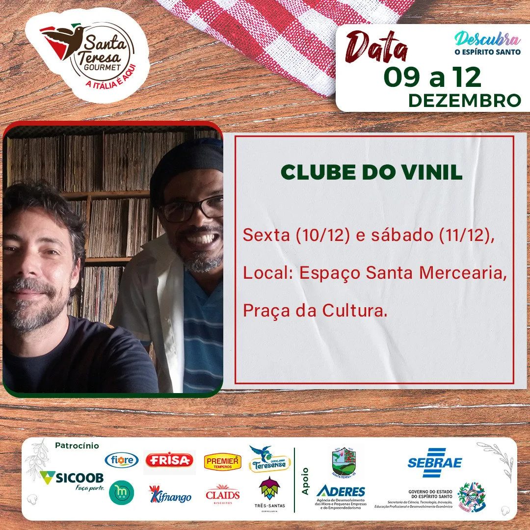 Programação Santa Teresa Gourmert