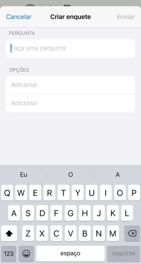 Enquete no Whatsapp
