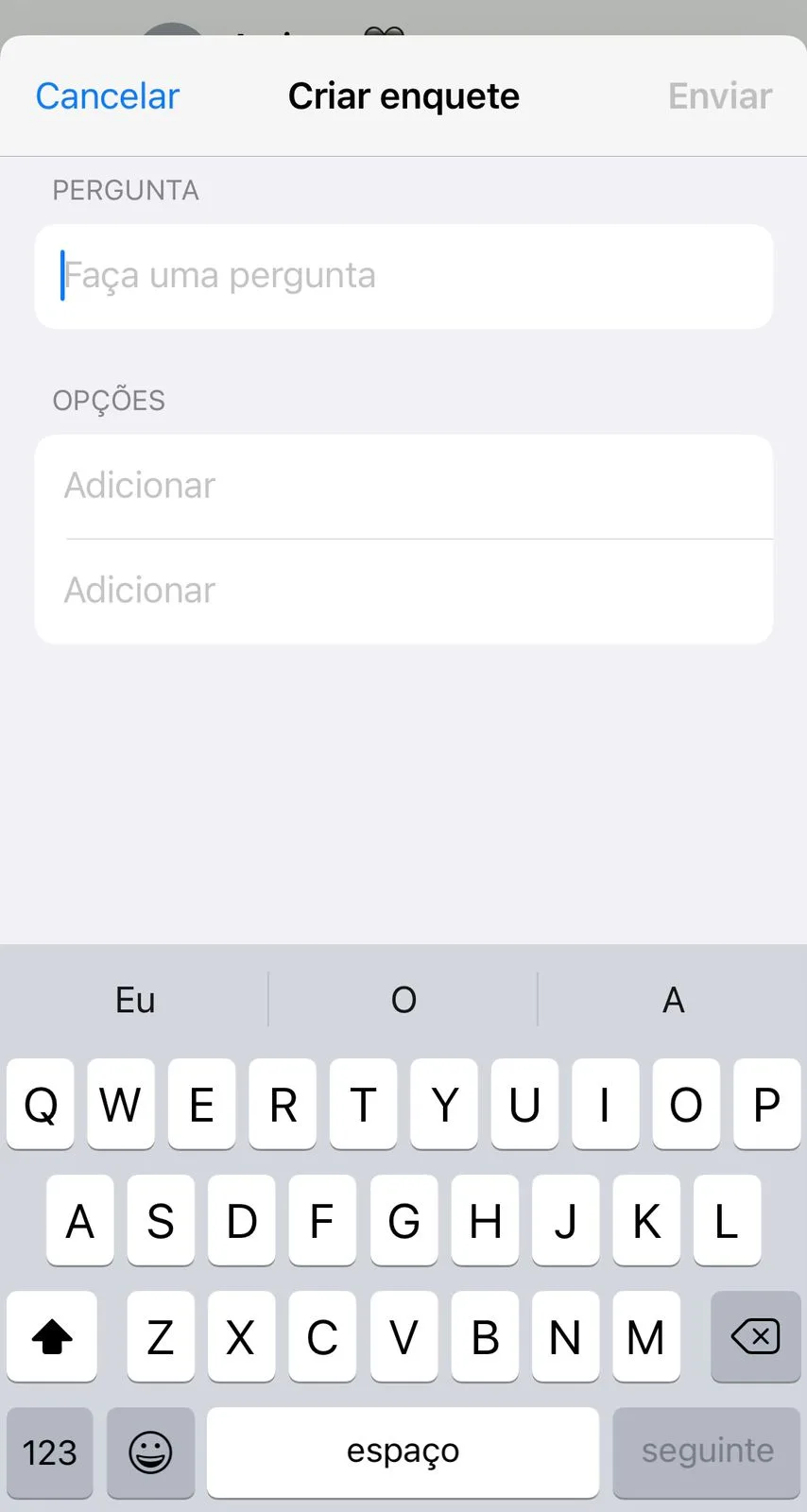 Enquete no Whatsapp