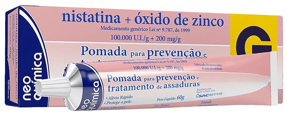 Nistatina Oxido Zinco Neo Quimica 60g
