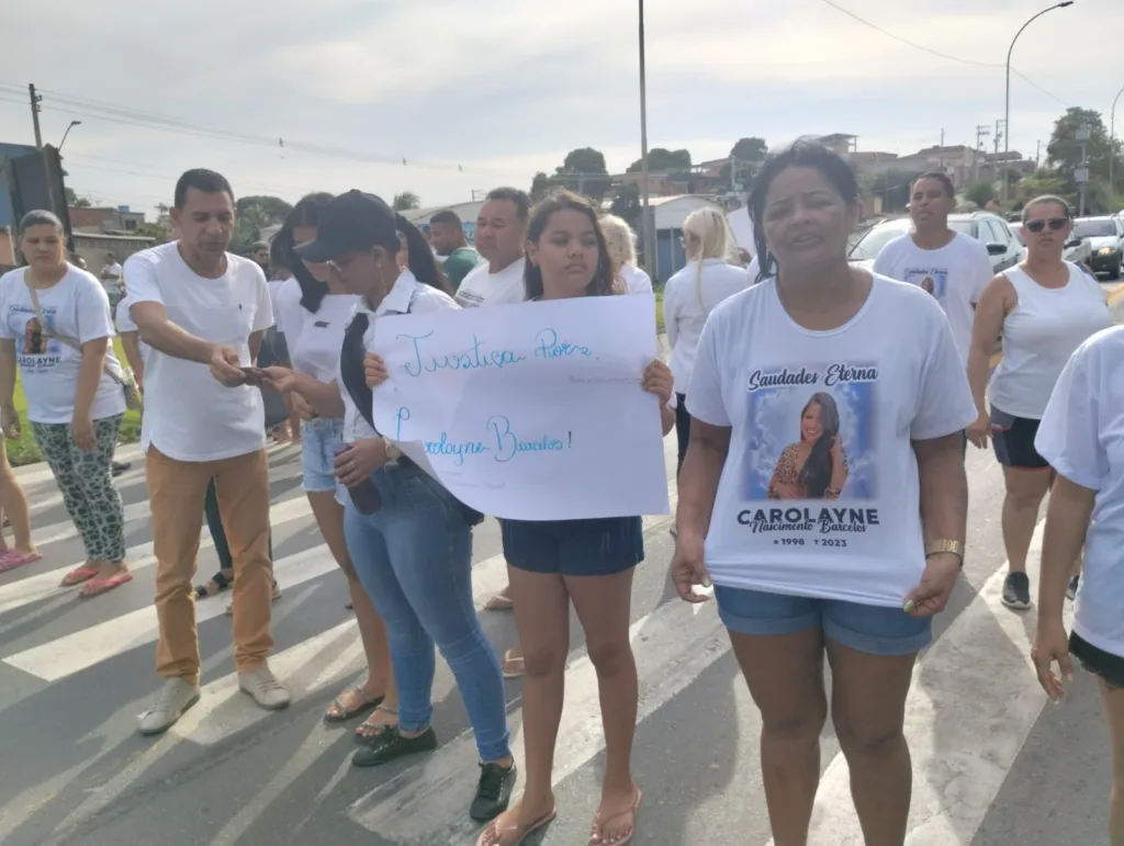 Protesto morte Carolyne