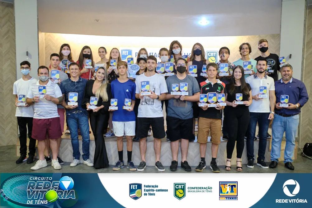 Premiação Circuito TV Vitória de Tênis