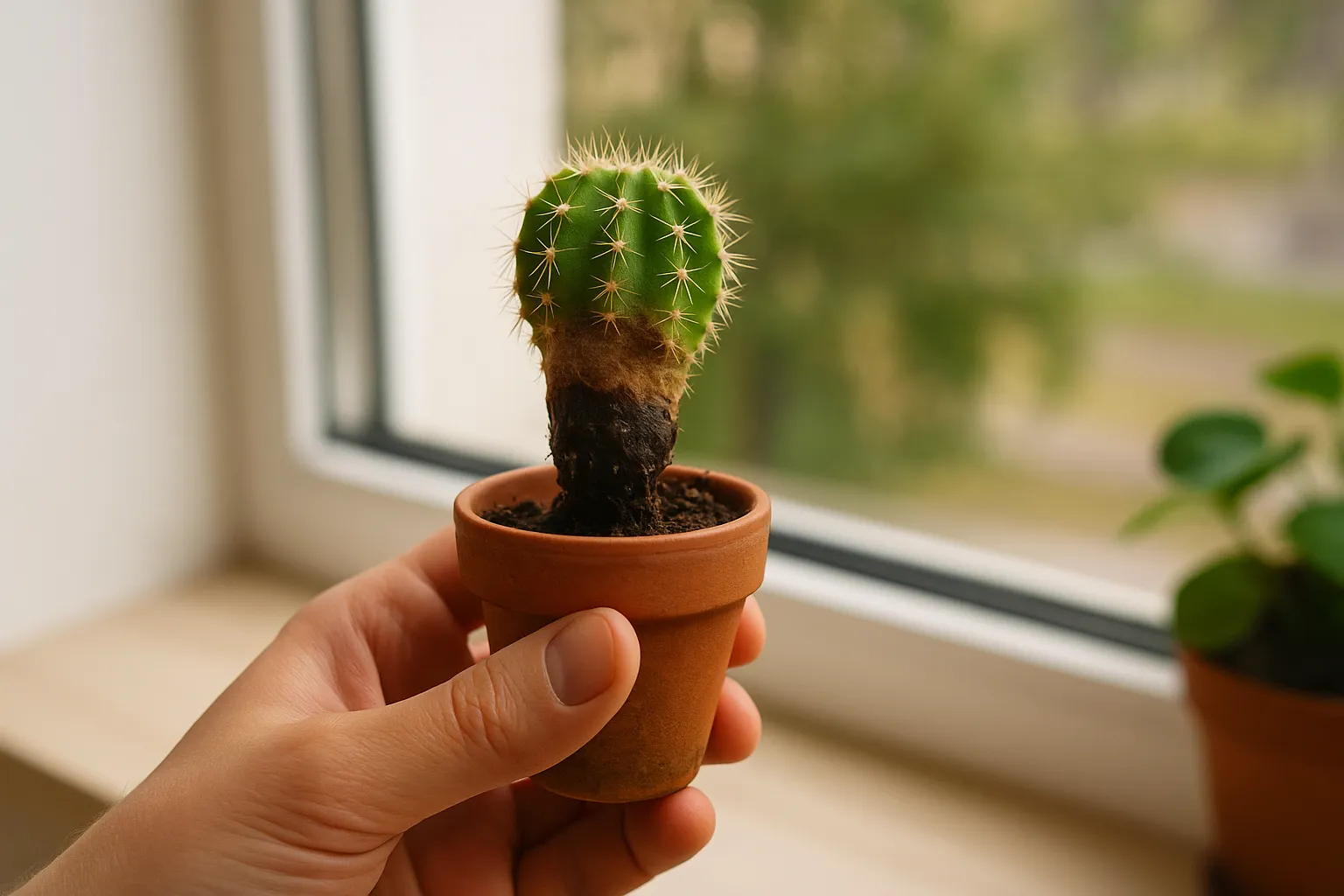 Mini cacto que apodrece de um dia para o outro Veja onde está o erro