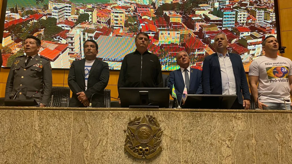 Jair Bolsonaro e Magno Malta na Assembleia ALES