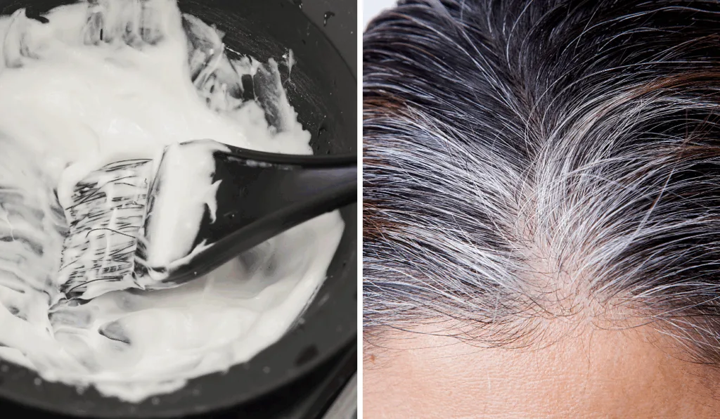 Mistura para cabelo branco/Reprodução