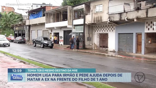 Homem mata ex-companheira na frente do filho em Viana