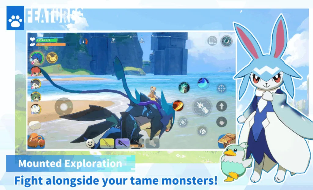 Miraibo GO promete desafiar Palworld e Pokemon nos celulares