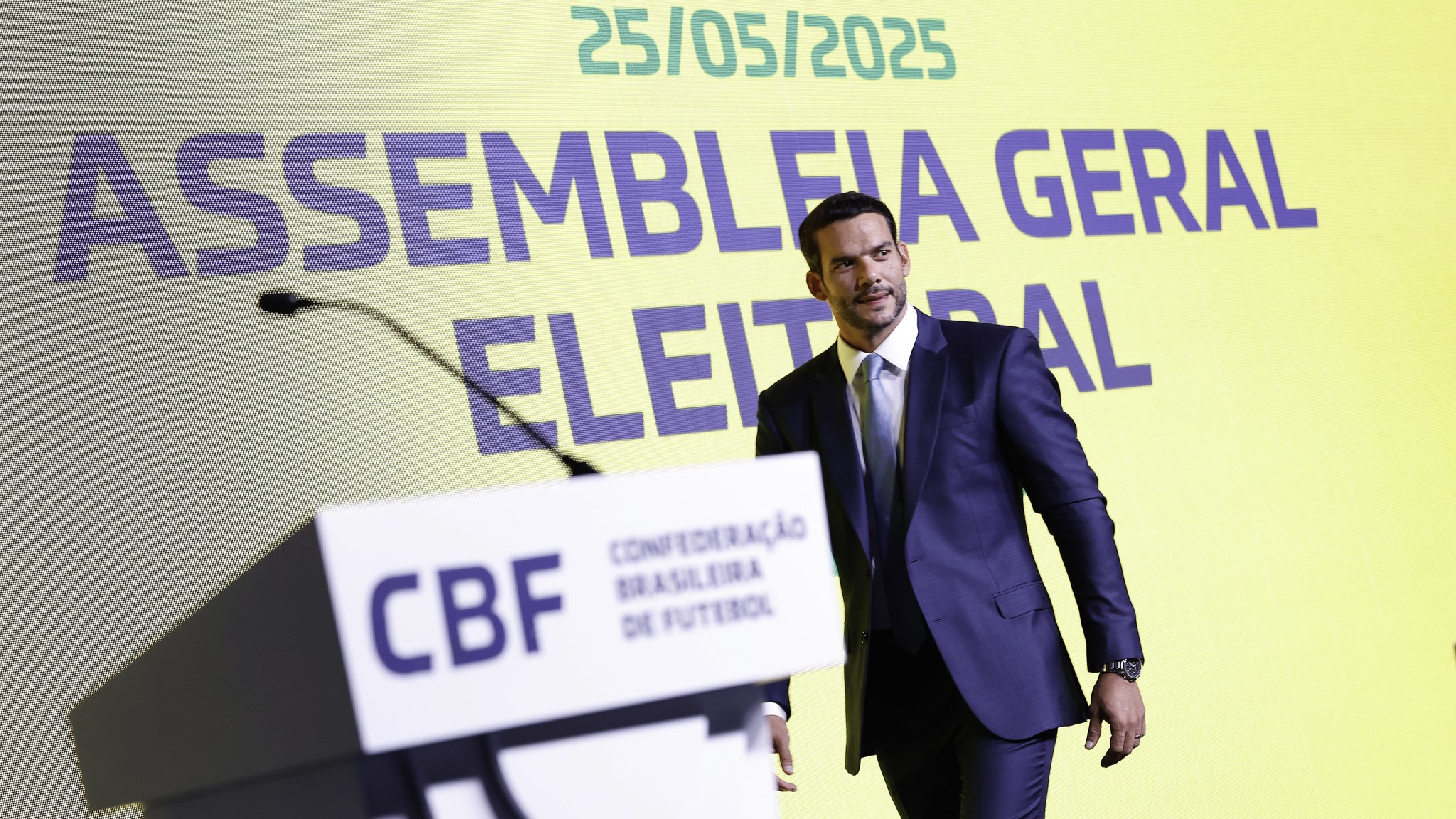 Assembleia Geral Eleitoral da CBF. Samir Xaud