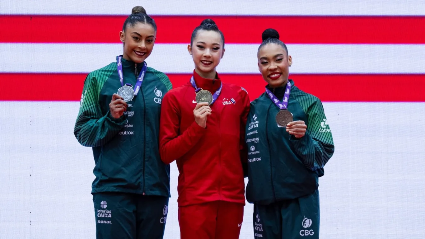 Pan-Americano de Ginástica Rítimica. Geovanna Santos e Bárbara Domingos