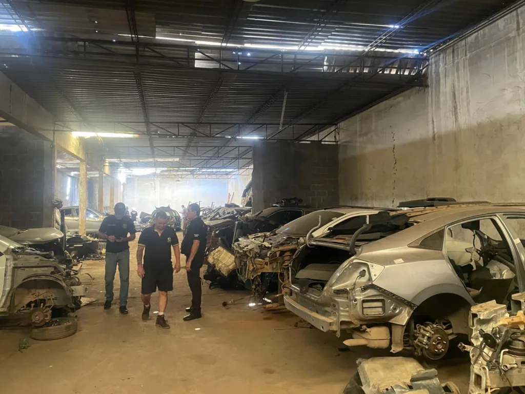 Peças de carro roubadas