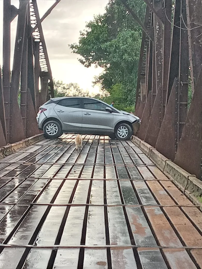 acidente em ponte de Itapina