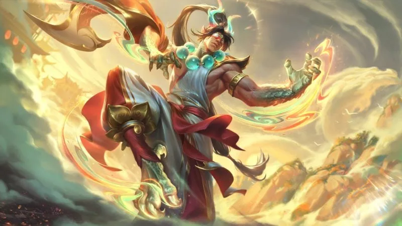 Skin League of Legends Lee Sin Escamas Divinas