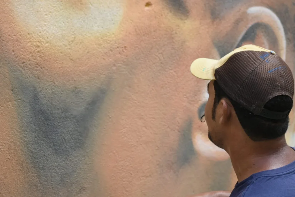 Pinturas da copa em São Benedito