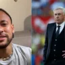 Neymar está na pré-lista de convocados de Carlo Ancelotti para a Seleção brasileira. Fotos: Reprodução/Disney+ / Reprodução/Real Madrid
