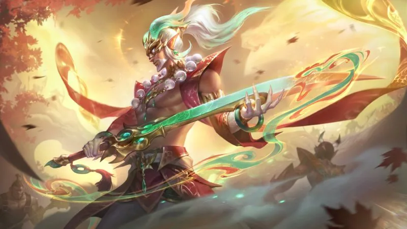 Skin League of Legends Master Yi Escamas Celestiais