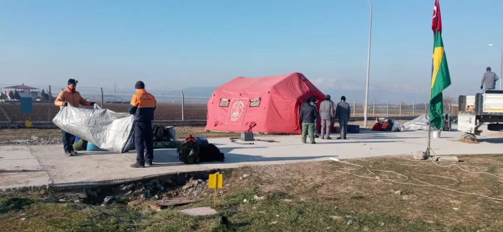 Bombeiros capixabas na Turquia