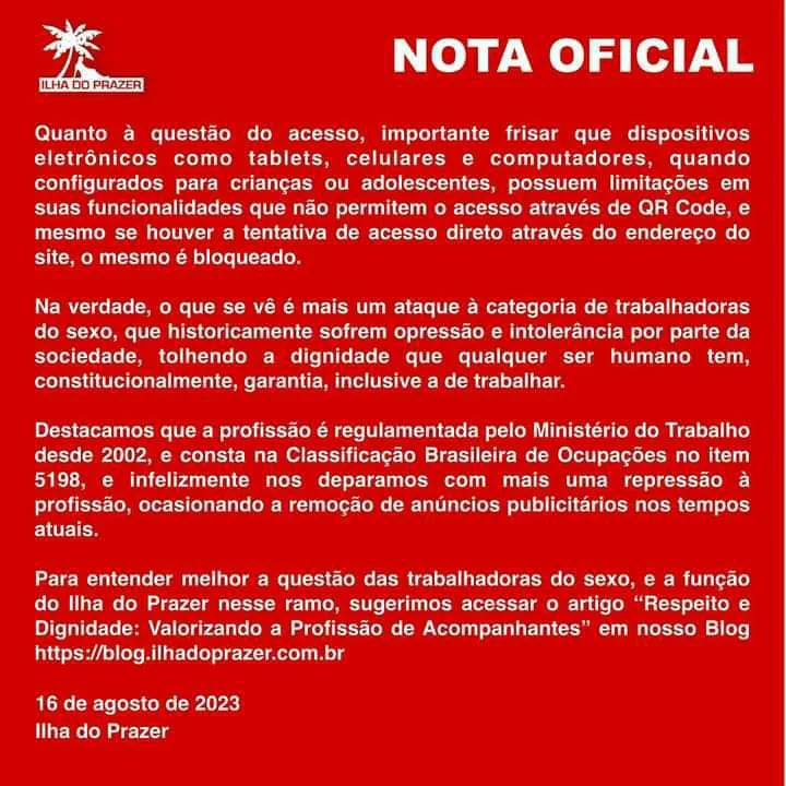 Outdoor foi retirado
