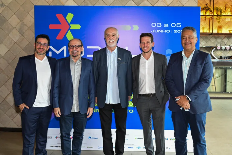 Marcelo Braga (Liga de Marketing); Idalberto Moro (Sincades), Luiz Alberto Teixeira (Transcares), Marcos Milanez (Milanez & Milaneze) e Cezar Wagner Pinto (Sincades e Fecomércio).