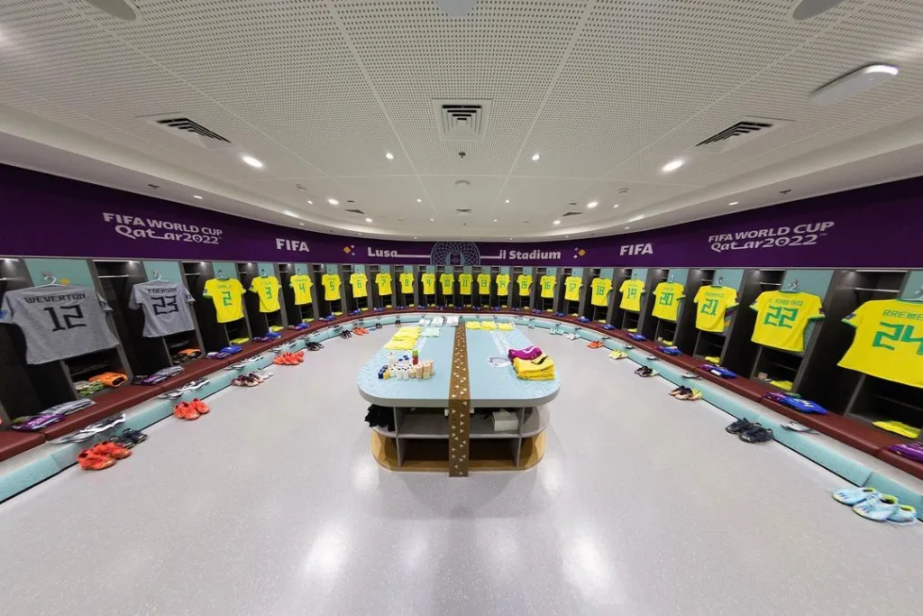 Vestiário Seleção Brasileira - Brasil x Sérvia