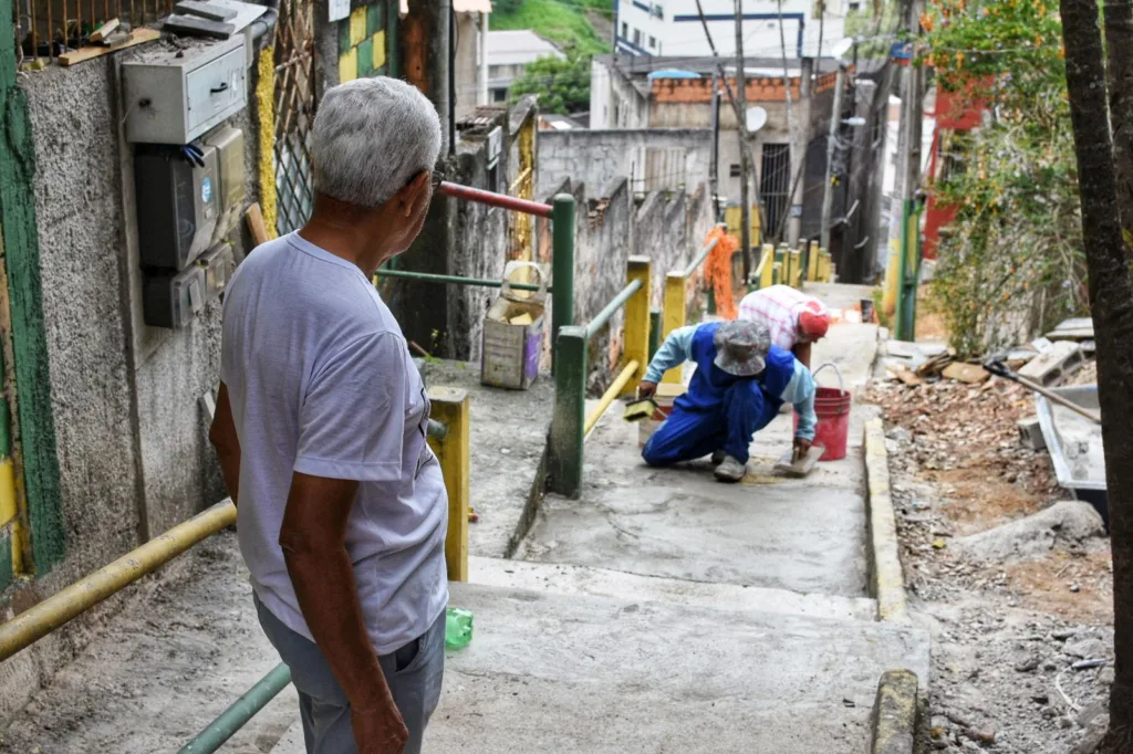 Escadaria da fama - Sr.Gentileza obras