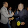 Samir Xaud, presidente da CBF, cumprimenta Carlo Ancelotti (Foto @rafaelribeirorio)