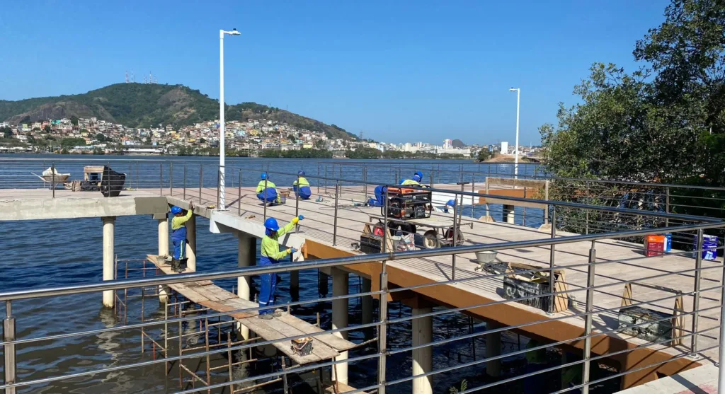 Obras da orla de Cariacica