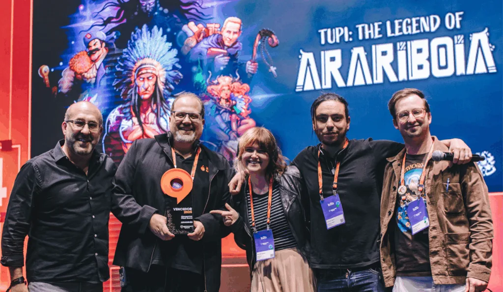 Tupi: A Lenda de Arariboia, da Mito Games, vence Pitch Arena na Gamescom Latam 2025 com narrativa indígena e apoio da LICC.
