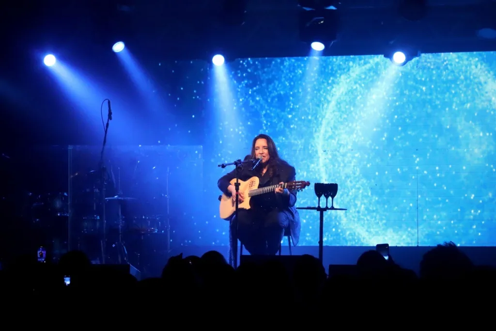 A cantora Ana Carolina em show, em Vitória