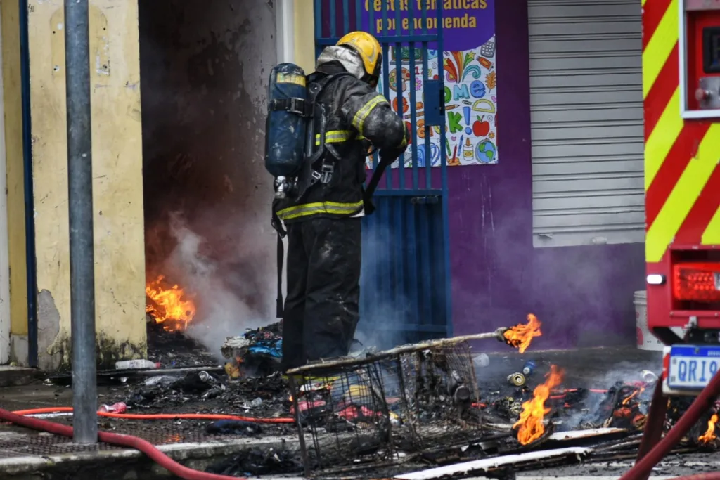 Incêndio no Centro de Vitória