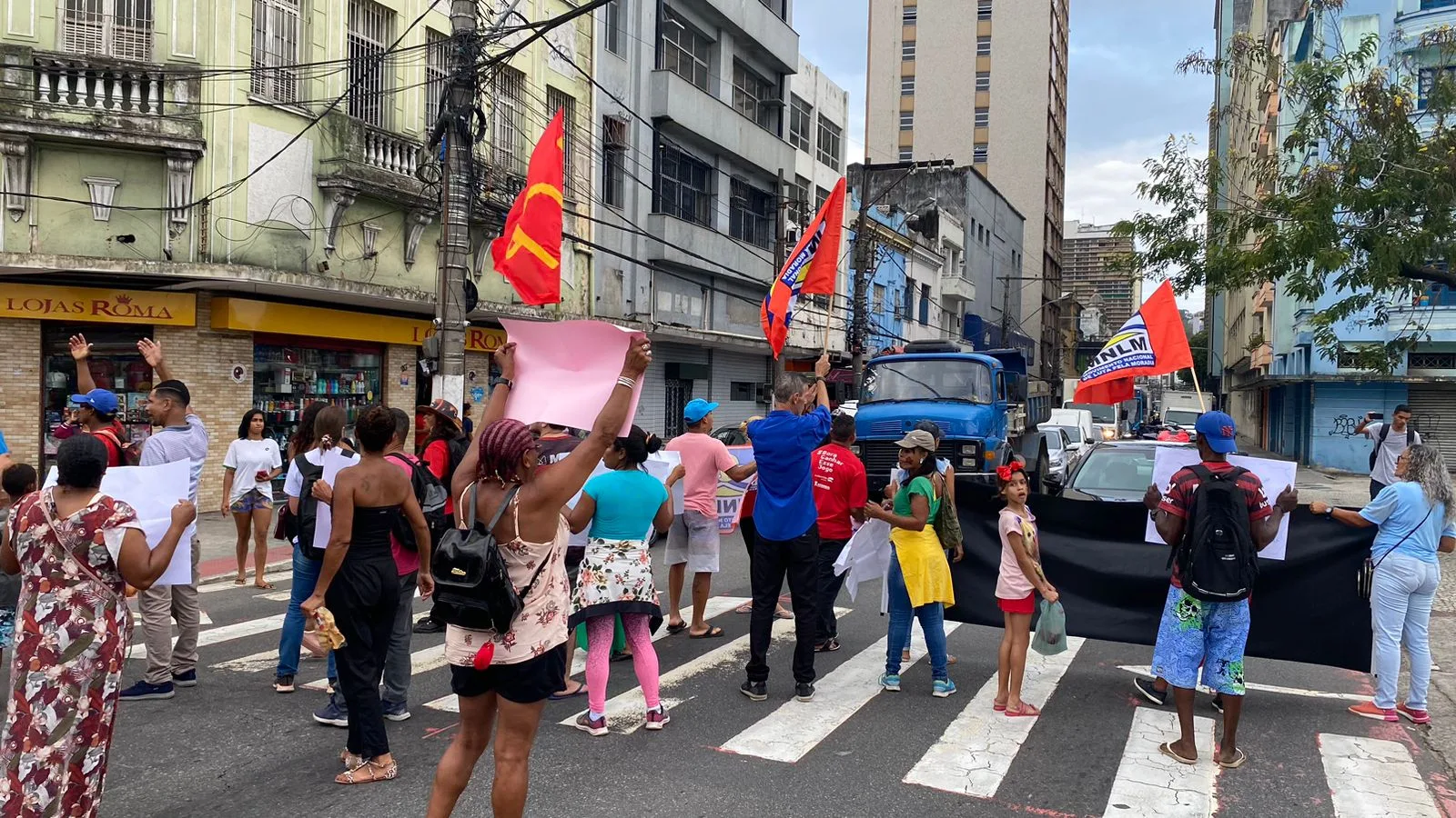 Protesto no centro de Vitória