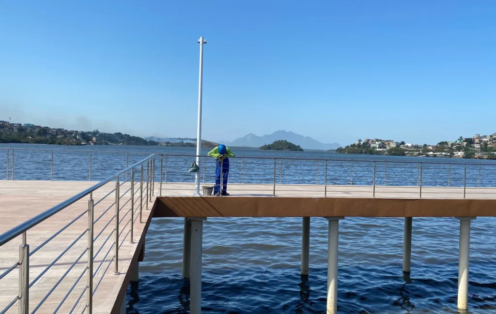 Obras da orla de Cariacica