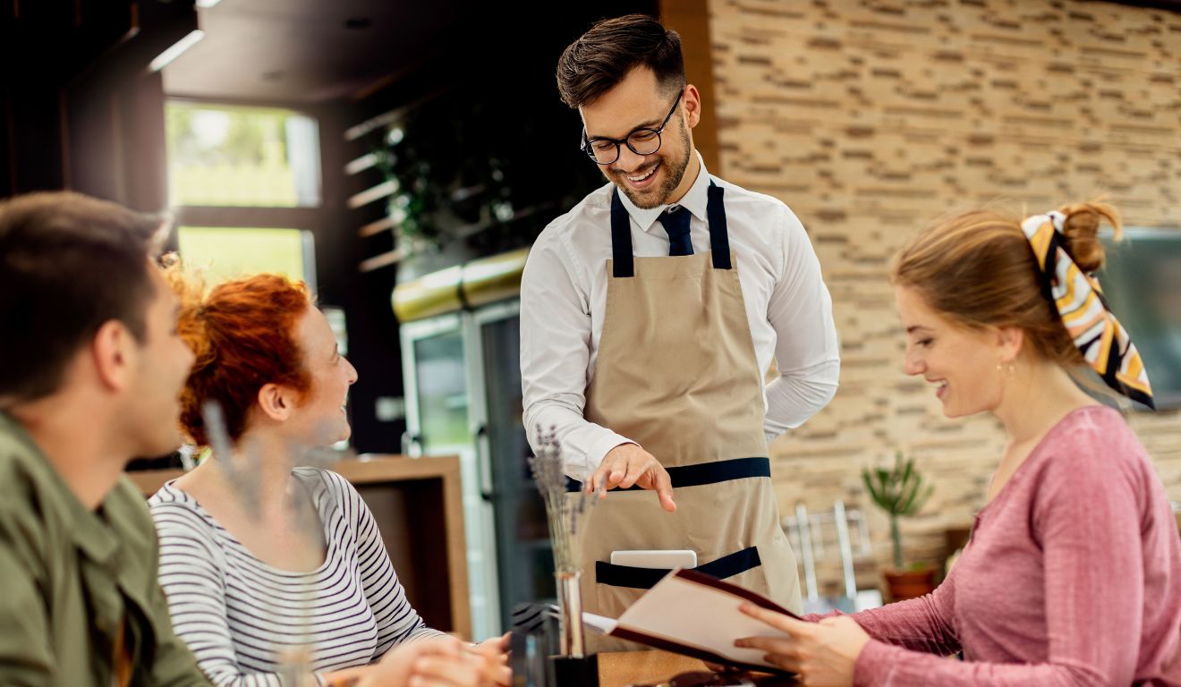 bares e restaurantes garçom atendimento