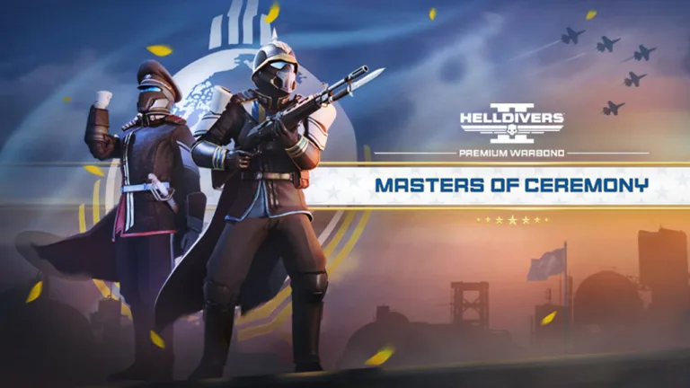 Helldivers 2 traz o novo conteúdo 'Mestres de Cerimônias'. Conheça os equipamentos e a celebração da vitória contra os invasores.