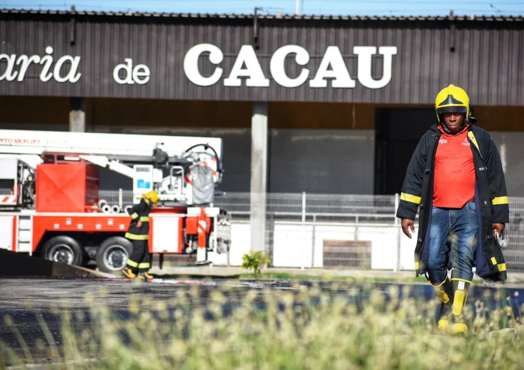 Incêndio na Cacau Show em Linhares