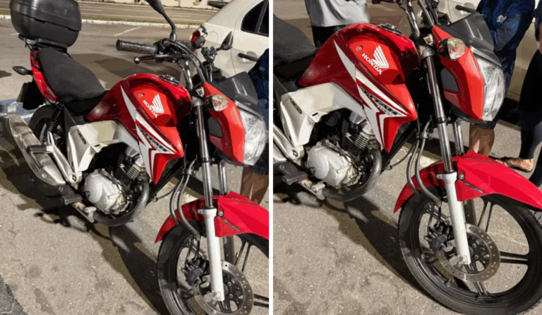 Moto furtada é recuperada em Camburi