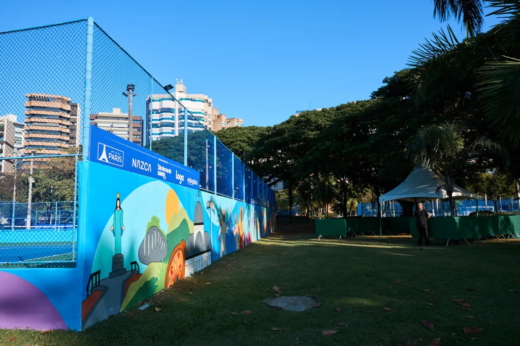 Quadras de Tênis da Rede Vitória na Praça dos Namorados, em Vitória.