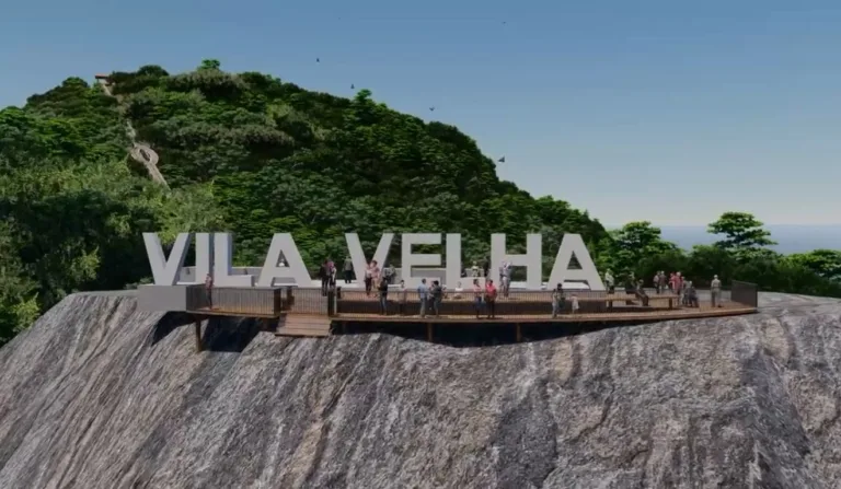 Mirante terá letreiro escrito Vila Velha. Foto: Divulgação/ Prefeitura de Vila Velha