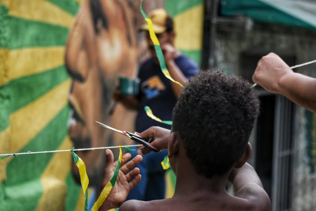 Pinturas da copa em São Benedito
