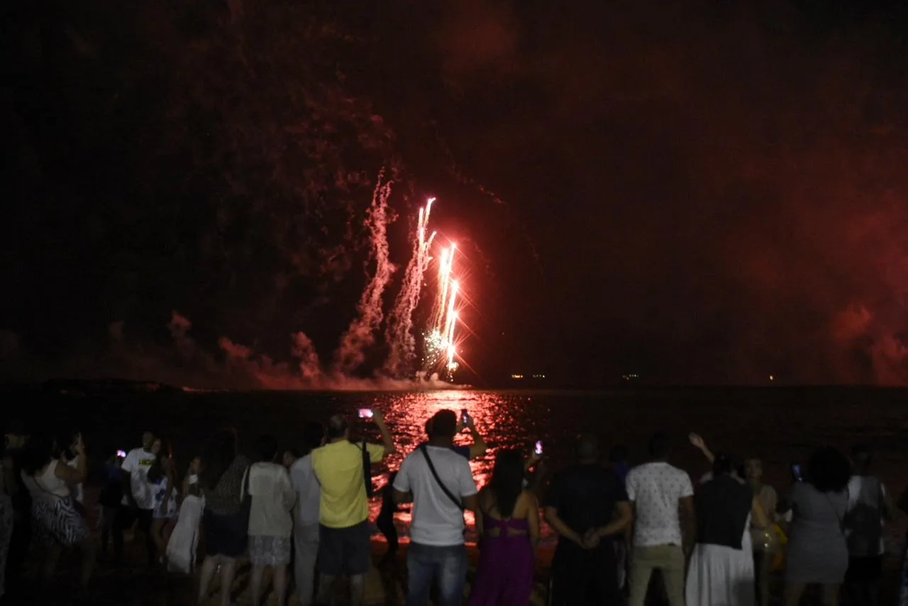 Queima de fogo em Vila Velha - Praia da Costa