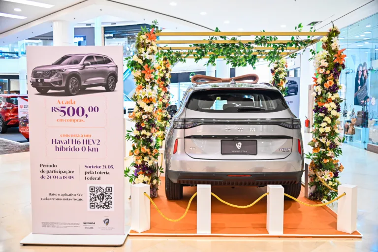 Shopping Vitória sorteia carro híbrido em promoção de Dia das Mães