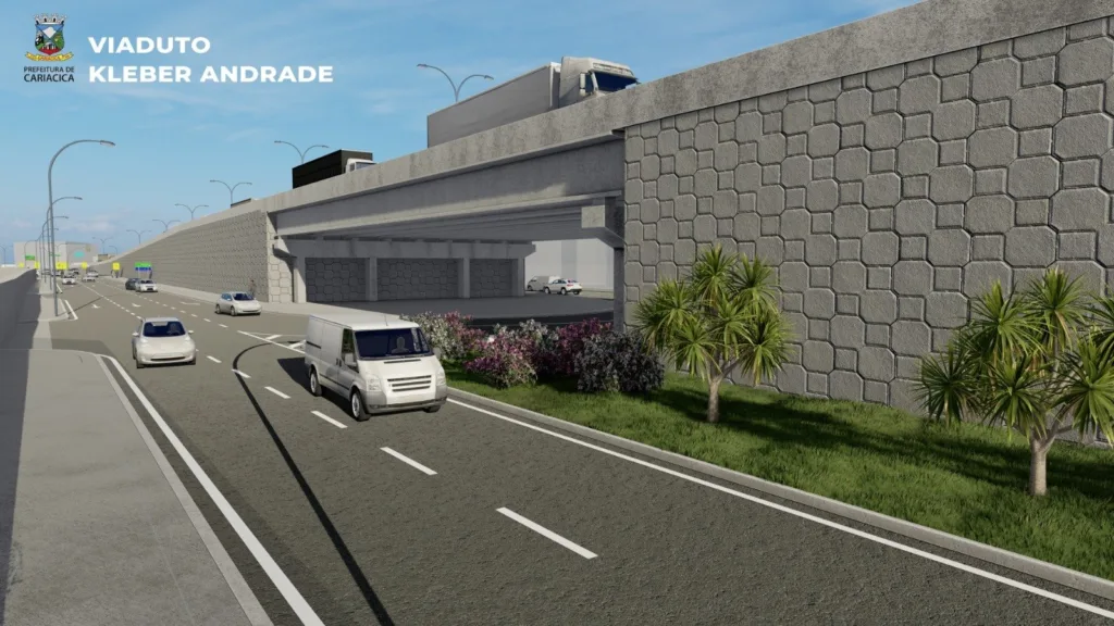 Obras do viaduto Mário Gurgel