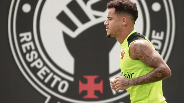Philippe Coutinho no treino do Vasco no CT